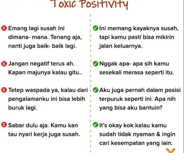 Toxic positivity adalah